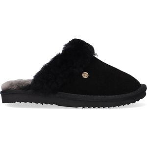 Pantoffel Warmbat Kids Flurry Suede Black Black-Schoenmaat 36