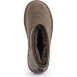 Warmbat - Wallaby - Veterboots - Suède - Kleur: Beige - Merino-wol Voering