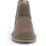 Warmbat - Wallaby - Veterboots - Suède - Kleur: Beige - Merino-wol Voering