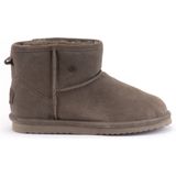 Warmbat - Wallaby - Veterboots - Suède - Kleur: Beige - Merino-wol Voering