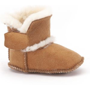 Warmbat - Hay - Pantoffels - Suede - Kleur: Beige - Gevoerd met Merino Wol
