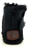 Warmbat - Hay Baby - Pantoffel - Zwart - Suède - Merinowol Voering