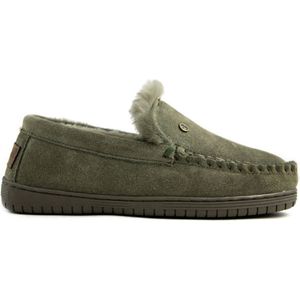 Warmbat - Grizzly Pantoffel - Olive - Double Faced Sheepskin