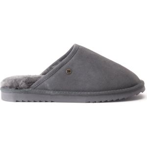 Warmbat - Flurry - Pantoffels - Dark Grey - Leer - Schapenvacht