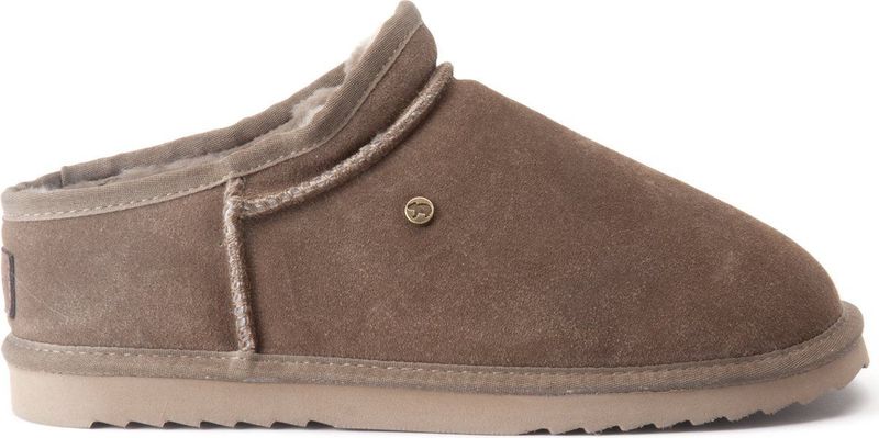 Conner - Mud - Pantoffels - Suède - Volledig Gevoerd met Merino Schapenwol