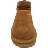 Warmbat - Durack - Enkellaars - Cognac - Suède - Schapenwol Voering