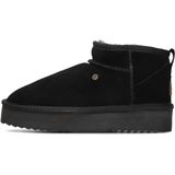 Warmbat - Durack Plateau - Gevoerde Boots - Zwart - Suède - Merino-Wol