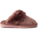 Warmbat Flurry Women Suede Dames Sloffen - Rood/Bruin - Maat 41