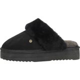 Warmbat - Flurry Plateau Pantoffels Open - Zwart - Warmbat Flurry Plateau Pantoffels Open
