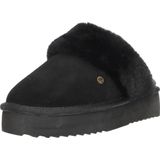 Warmbat - Flurry Plateau Pantoffels Open - Zwart - Warmbat Flurry Plateau Pantoffels Open