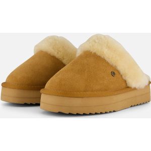 Warmbat - Flurry Plateau - Pantoffels - Zacht Suède - Gevoerd met Merino Wol