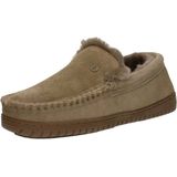 Warmbat - Grizzly Mud - Pantoffel - Beige - Suède - Rubber Zool