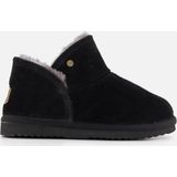Warmbat - Willow Plateau - Gevoerde Boots - Zwart - Suede - Merino Wol