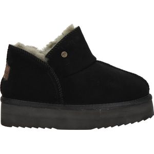 Warmbat - Willow Plateau - Gevoerde Boots - Zwart - Suede