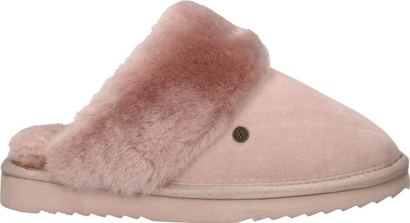 Warmbat - Flurry - Pantoffel - Roze - Suede - Merino Wol