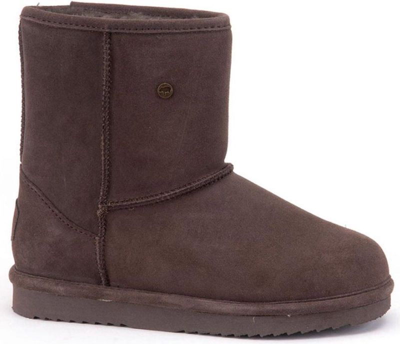 Warmbat - Dames Laars Kangaroo Suede - Bruin