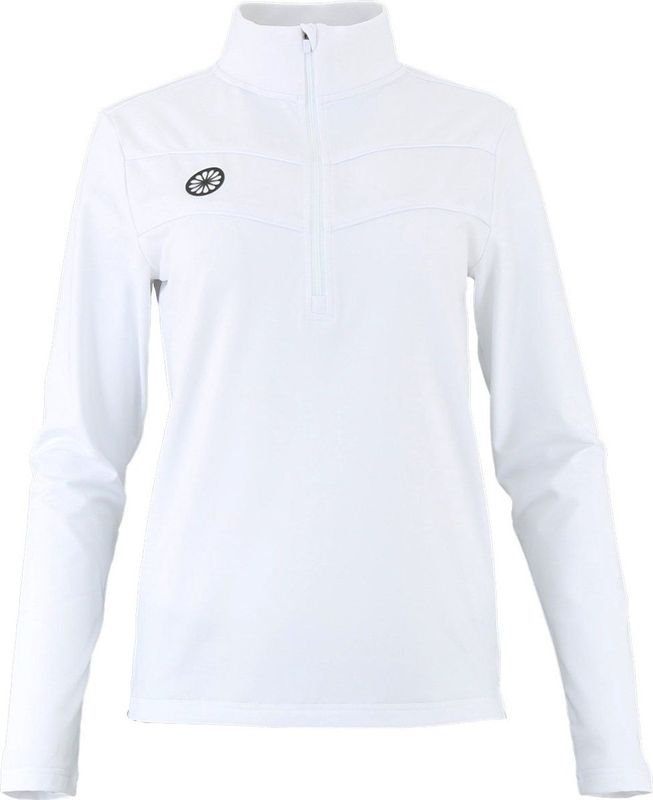 Tennistrui The Indian Maharadja Women Baroda Chevron Half Zip White