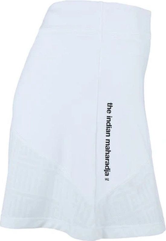 The Indian Maharadja - Kadiri Jacquard Mono Skirt - Tennisrok - Wit
