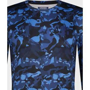 Ondershirt Poederbaas Men Thermo Camo Navy