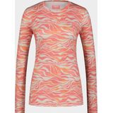 Women Thermo Shirt Animal Zebra Pink