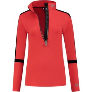 Kou - Basic Flock - Ski Pully - Rood - Polyester