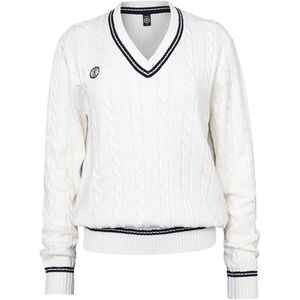 The Indian Maharadja - Cable Knit Sweater - Trui - Bright White - Viscose/Polyester/Nylon