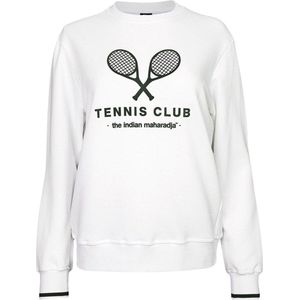 The Indian Maharadja - Tennis Club Sweater - Bright White - Trui - Oversized Fit