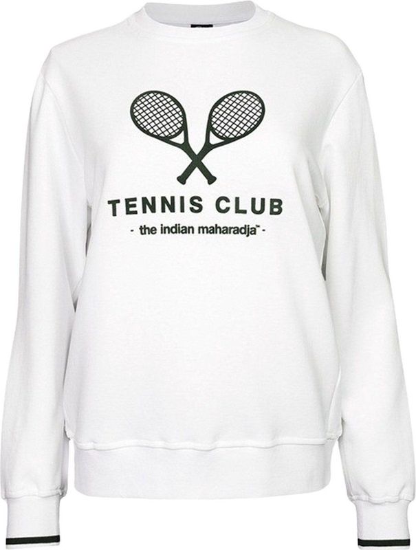 The Indian Maharadja - Tennis Club Sweater - Bright White - Trui - Oversized Fit