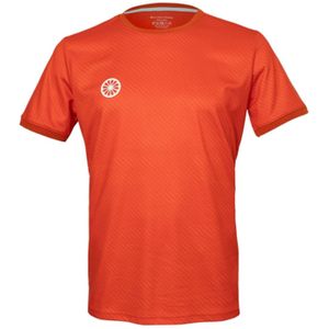 The Indian Maharadja - Pique Printed Tee - Sunset Orange - Katoen