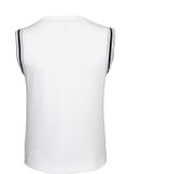 The Indian Maharadja - Sleeveless Pique Top - Mouwloze Top - Bright White - Dames