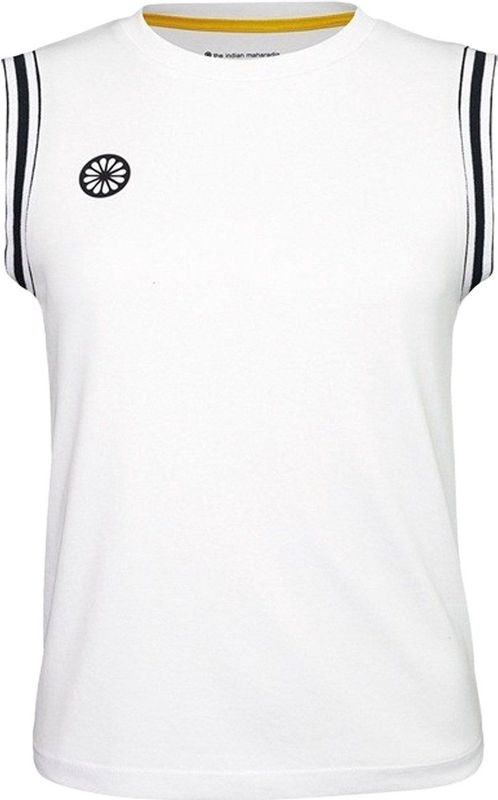 The Indian Maharadja - Sleeveless Pique Top - Mouwloze Top - Bright White - Dames