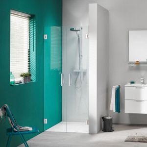 Nisdeur by sealskin 'i am' 80x200 cm pendeldeuren chroom/zilver helder glas antikalk
