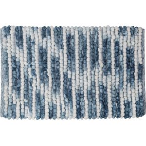 Badematte Sealskin Vintage Polyester Blau 50x80 cm