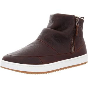 HUB - Ridge - Enkellaars - Dark Brown/Off White-Dk Gum - 100% Leer