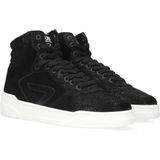 HUB - Court-Z High Sneakers - Dames - Zwart - Suède - Air Flow Comfort System