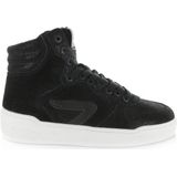 HUB - Court-Z High Sneakers - Dames - Zwart - Suède - Air Flow Comfort System