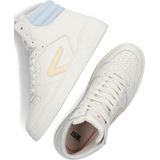 HUB Court-z High Sneakers - Leren Sneaker - Dames - Wit