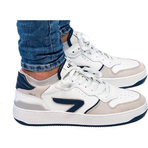 HUB Smash Heren Lage sneakers - Leren Sneaker - Heren - Wit - Maat 42