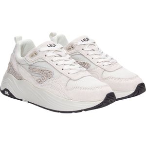 Hub - Glide S46 - Lage Sneakers - Gebroken Wit - Suède en Nylon