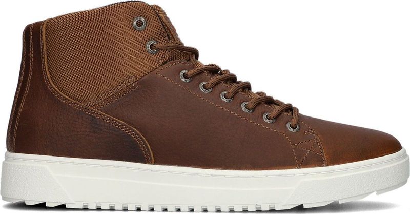HUB Murrayfield Sneakers Leren Sneaker Heren Cognac