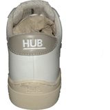 HUB - Lage Schoen - Off White - Leder - Vetersluiting