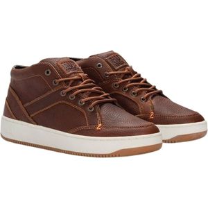 Hub - Kingston 2.1 Veterschoenen Hoog - Cognac - Leer