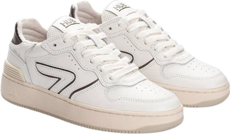 HUB - Smash L31 - Sneakers - Off White/Antique Bronze/Light Beige - Washed Linen