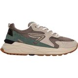 HUB - Grid S48 - Sneakers - Almond Brown/Antique Bronze/Leaf Grean/Light Beige-Dark Gum