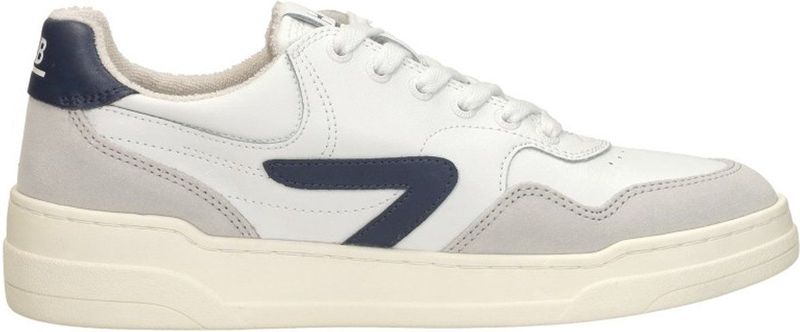 HUB - Court - Sneaker - White - Leer - Badstof Voering