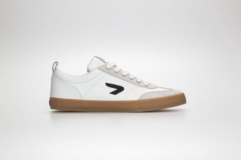 HUB - Miami L78 - Sneaker - Wit Zwart - Leer en Suède