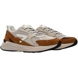 HUB - Grid M37 - Sneakers - Bruin - Wit - Zwart