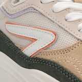 HUB - GLIDE - Sneakers - Beige - Ademend Mesh en Zacht Suède