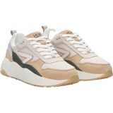 HUB - GLIDE - Sneakers - Beige - Ademend Mesh en Zacht Suède