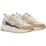 HUB - GLIDE - Sneakers - Beige - Ademend Mesh en Zacht Suède